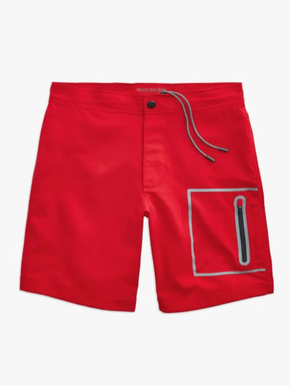 Mack Weldon Swim Board Short In No Fear Red Men's SIZE 35/36